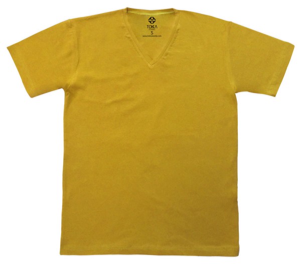 İş Tişörtü V Yaka Sarı